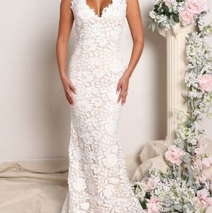 Lace Gown - White